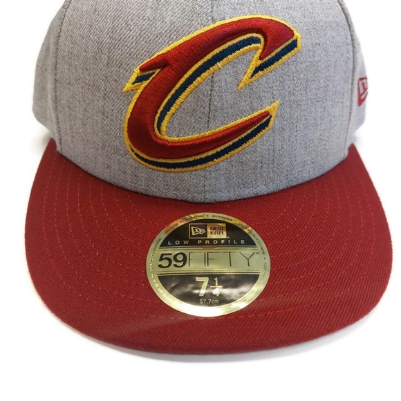 59Fifty New Era Size 7 1/4 Cleveland Cavaliers Fitted Hat Low Profile Cap - Picture 2 of 7